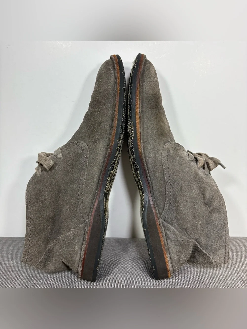 John Varvatos Gray Suede Chukka Boots- men’s 10M